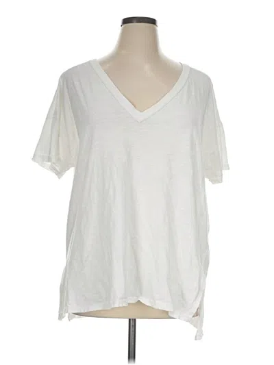 Pre-owned Pilcro Short Sleeve T-shirt In Ivory