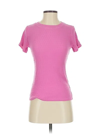 Pre-owned Pilcro Short Sleeve T-shirt In Pink