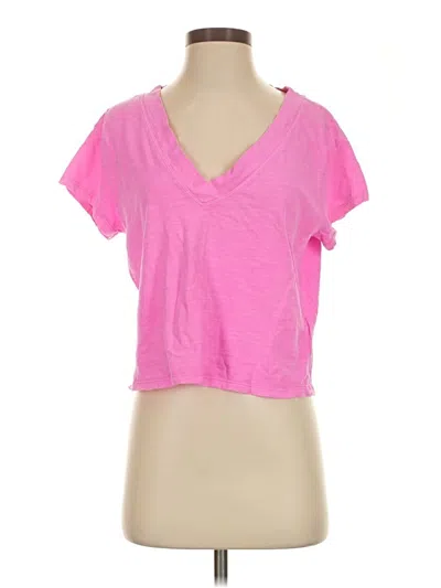Pre-owned Pilcro Short Sleeve T-shirt In Pink