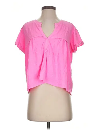 Pre-owned Pilcro Short Sleeve T-shirt In Pink