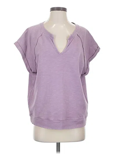 Pre-owned Pilcro Short Sleeve T-shirt In Purple