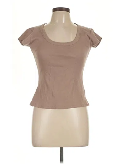 Pre-owned Pilcro Short Sleeve T-shirt In Tan