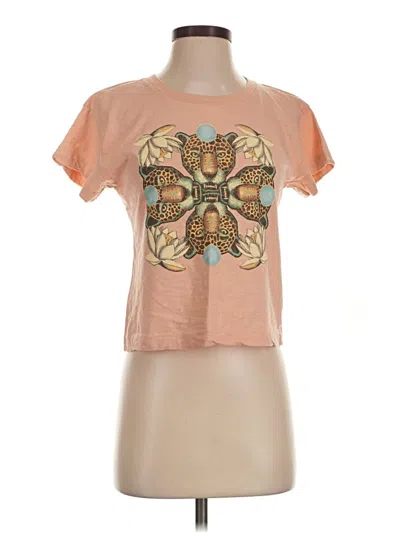Pre-owned Pilcro Short Sleeve T-shirt In Tan