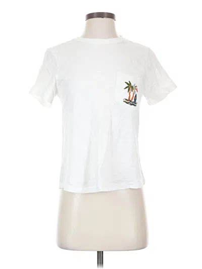 Pre-owned Pilcro Short Sleeve T-shirt In White