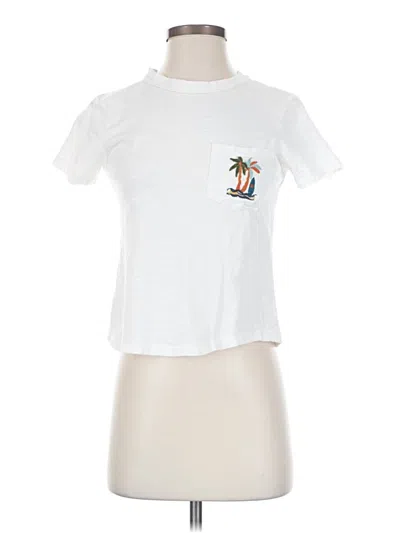 Pre-owned Pilcro Short Sleeve T-shirt In White