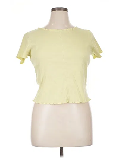 Pre-owned Pilcro Short Sleeve T-shirt In Yellow