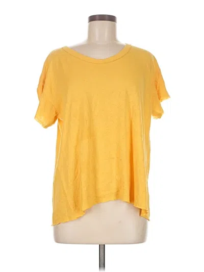 Pre-owned Pilcro Short Sleeve T-shirt In Yellow