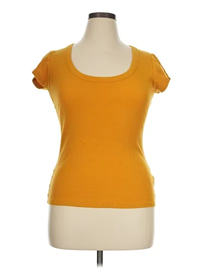 Pre-owned Pilcro Short Sleeve T-shirt In Yellow
