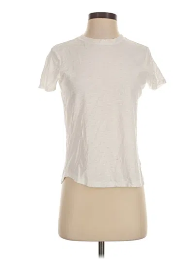 Pre-owned Pilcro Short Sleeve Turtleneck In Ivory
