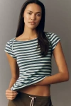 Pilcro Short-sleeve Envelope Tee In Multi