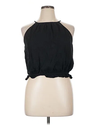 Pre-owned Pilcro Sleeveless Blouse In Black