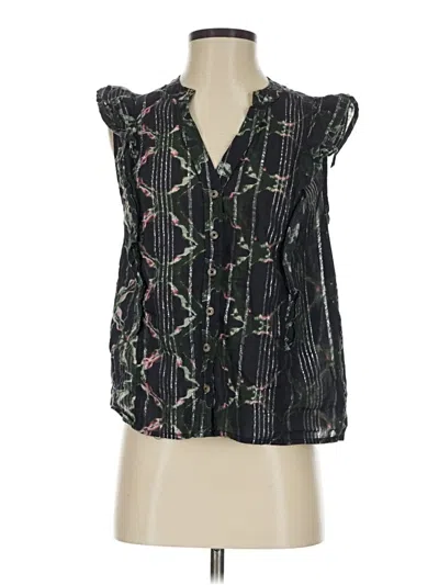 Pre-owned Pilcro Sleeveless Blouse In Black
