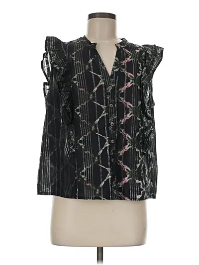 Pre-owned Pilcro Sleeveless Blouse In Black