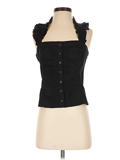 Pre-owned Pilcro Sleeveless Blouse In Black