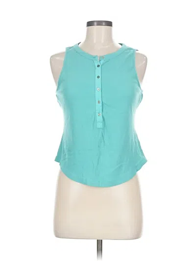 Pre-owned Pilcro Sleeveless Blouse In Blue
