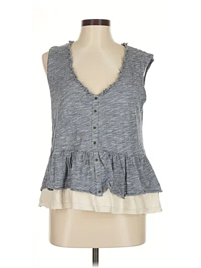 Pre-owned Pilcro Sleeveless Blouse In Gray