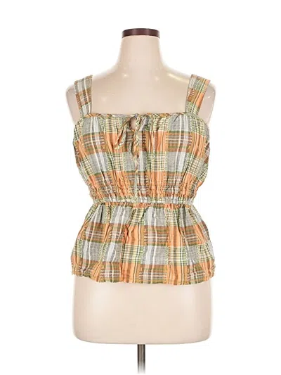 Pre-owned Pilcro Sleeveless Blouse In Green