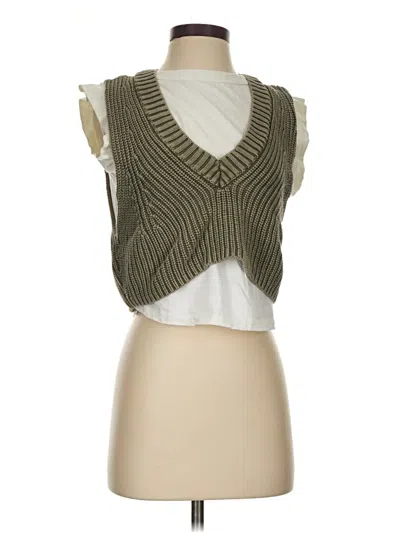 Pre-owned Pilcro Sleeveless Blouse In Green