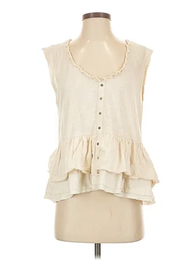 Pre-owned Pilcro Sleeveless Blouse In Ivory