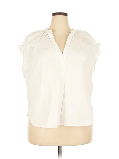 Pre-owned Pilcro Sleeveless Blouse In White