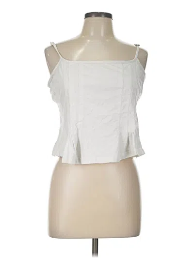 Pre-owned Pilcro Sleeveless Blouse In White