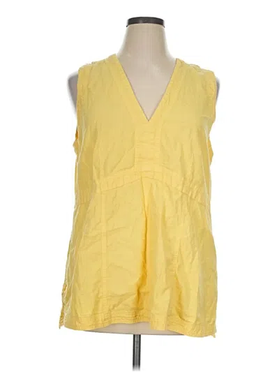 Pre-owned Pilcro Sleeveless Blouse In Yellow