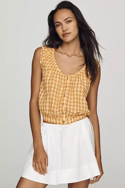 Pilcro Sleeveless Bubble Top In Multi