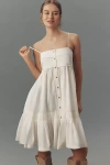 Pilcro Sleeveless Ruffle-hem Midi Dress