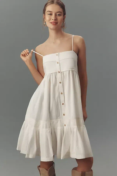 Pilcro Sleeveless Ruffle-hem Midi Dress
