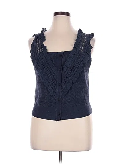 Pre-owned Pilcro Sleeveless Top Blue Sweetheart Neckline Tops