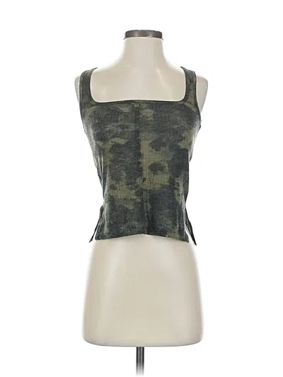 Pre-owned Pilcro Sleeveless Top Green Strapless Neckline Tops