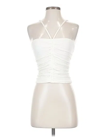 Pre-owned Pilcro Sleeveless Top Ivory Halter Neckline Tops