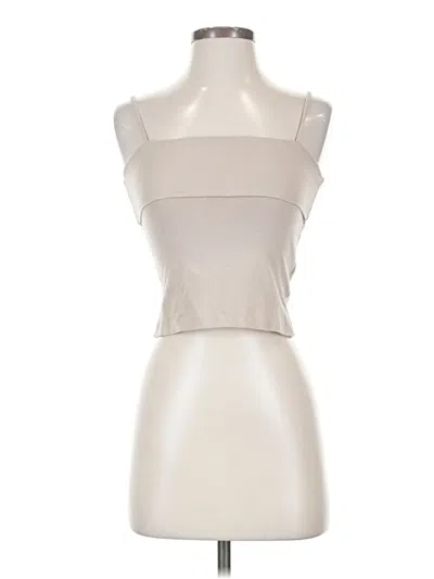 Pre-owned Pilcro Sleeveless Top Ivory Strapless Neckline Tops In White