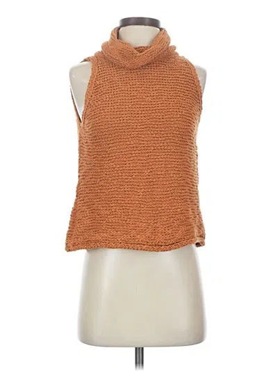Pre-owned Pilcro Sleeveless Top Orange Cowl Neck Tops