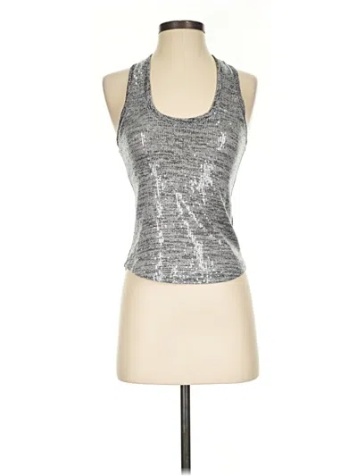 Pre-owned Pilcro Sleeveless Top Silver Halter Neckline Tops