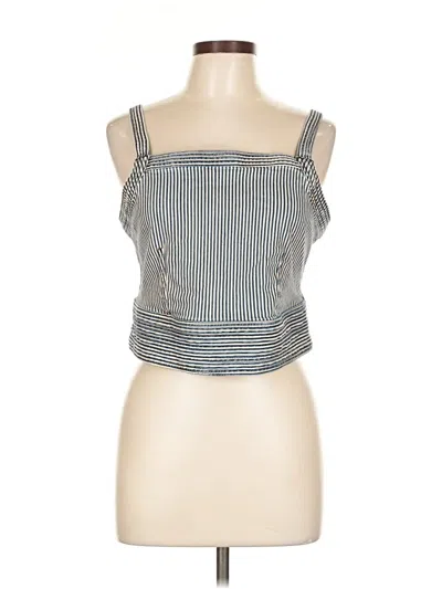 Pre-owned Pilcro Sleeveless Top Silver Square Neckline Tops