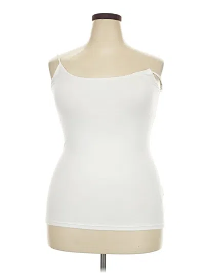 Pre-owned Pilcro Sleeveless Top White Sweetheart Neckline Tops