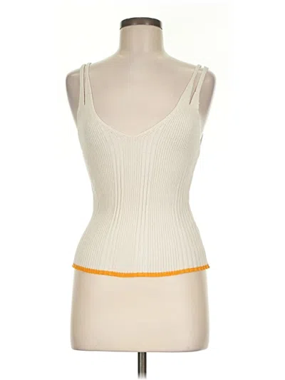 Pre-owned Pilcro Sleeveless T-shirt In Ivory