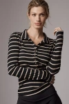 Pilcro Slim Buttondown Long-sleeve Top In Animal Print