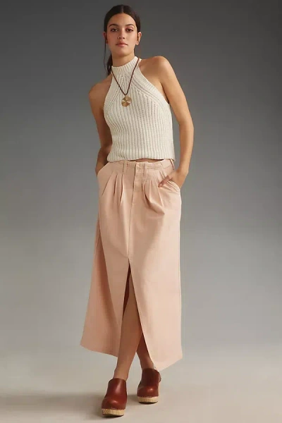 Pilcro Slouchy Trouser Maxi Skirt In Pink