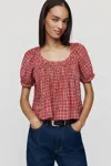 Pilcro Smocked Swing Blouse In Multi