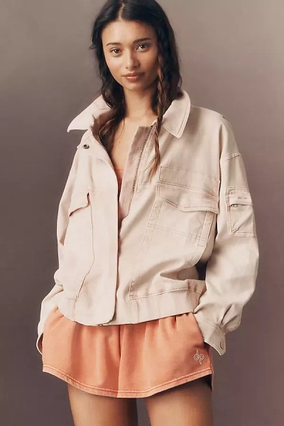 Pilcro Soft Wash Knit Jacket By  In Neutral