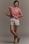Pilcro Spliced Easy Tee In Pink