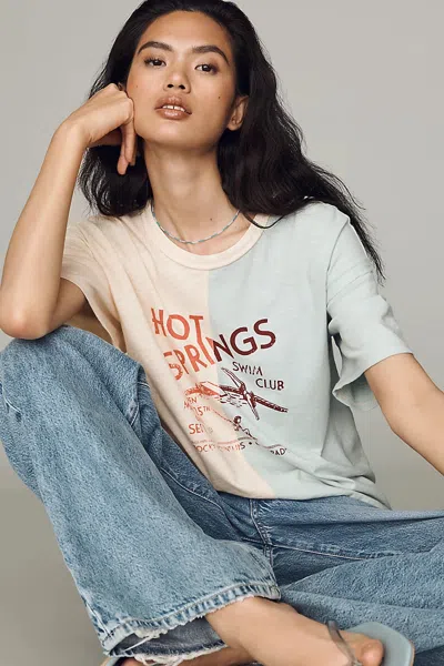Pilcro Spliced Top In White