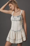 Pilcro Square-neck Drop-waist Romper