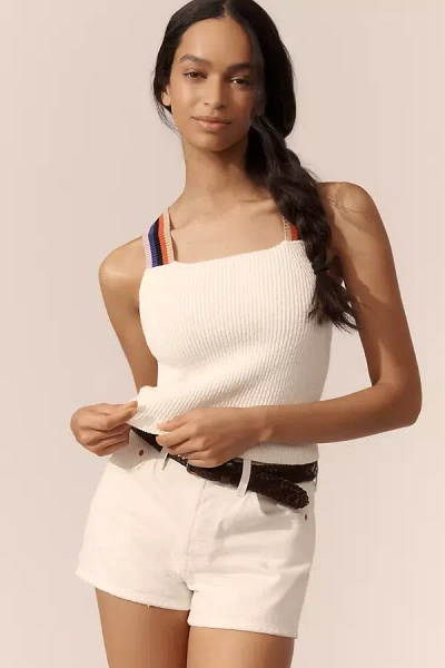 Pilcro Square-neck Racer-back Sweater Tank Top In Multicolor