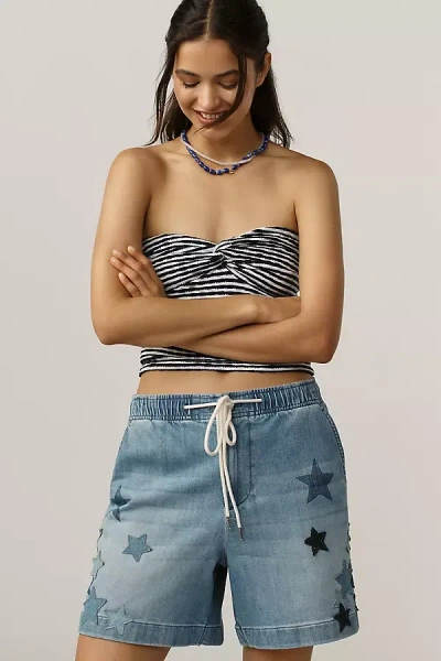 Pilcro Star-embellished Pull-on Shorts