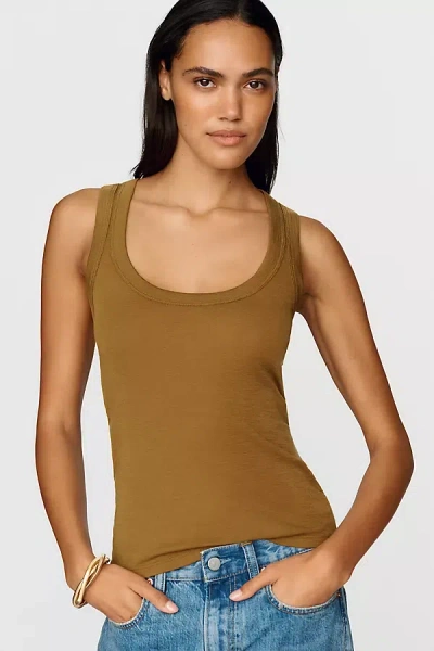 Pilcro Sunny 100% Wool Icon Tank Top In Blue