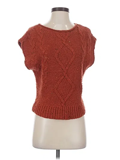 Pre-owned Pilcro Sweater Vest In Orange