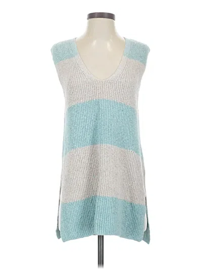 Pre-owned Pilcro Sweater Vest In Teal